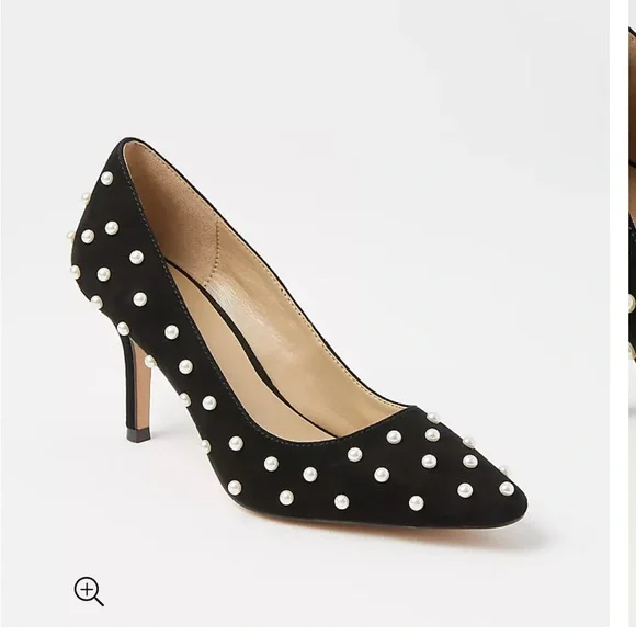 Ann Taylor Shoes Ann Taylor Suede Pearlized High Heel Pumps